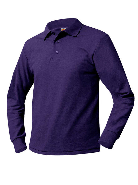 Unisex Long Sleeve Knit Shirt - 8766 - Tulane Purple