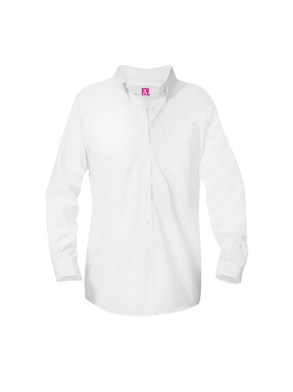 Girls' Long Sleeve Blouse - 9506 - White