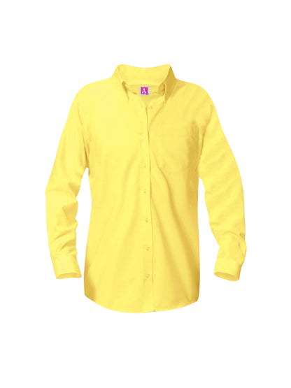 Girls' Long Sleeve Blouse - 9506 - Yellow