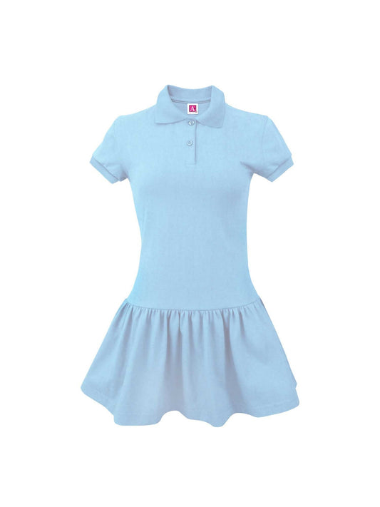 Girls' Jersey Knit Dress - 9729 - Light Blue