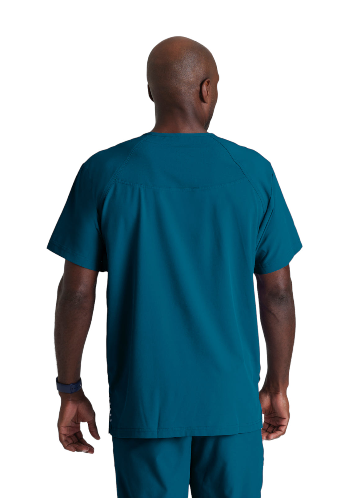 Men's V-Neck Zip Pockets Amplify Scrub Top - 0115 - Bahama