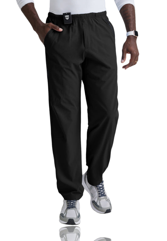 Men's 7 Pockets 4-Way Stretch Fabric Amplify Scrub Pant - 0217 - Black