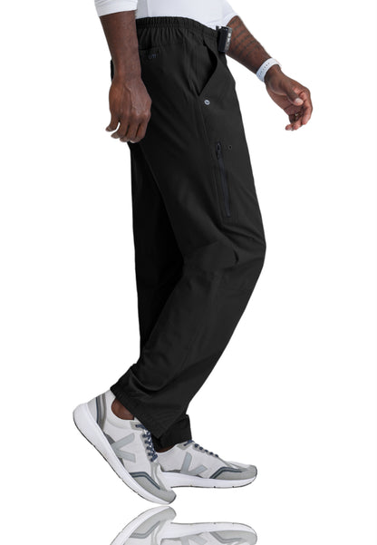 Men's 7 Pockets 4-Way Stretch Fabric Amplify Scrub Pant - 0217 - Black