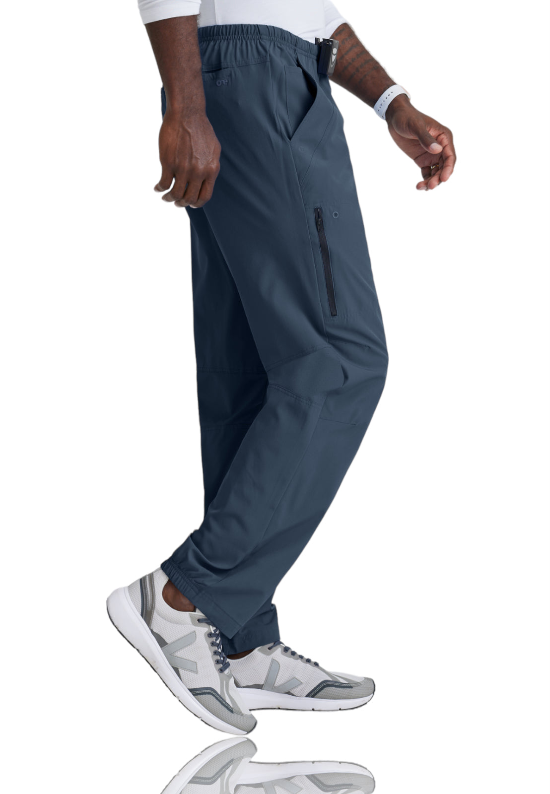 Men's 7 Pockets 4-Way Stretch Fabric Amplify Scrub Pant - 0217 - Steel