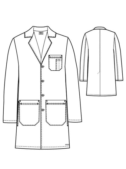 Men's Five-Pocket 37" Noah Lab Coat - 0914 - White
