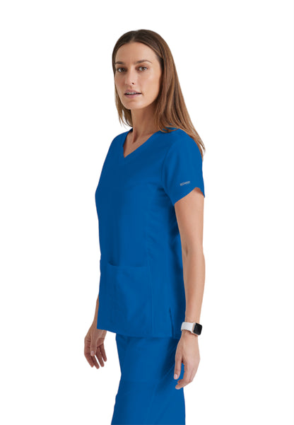 Women's V-Neck Cora Scrub Top - 41423 - New Royal