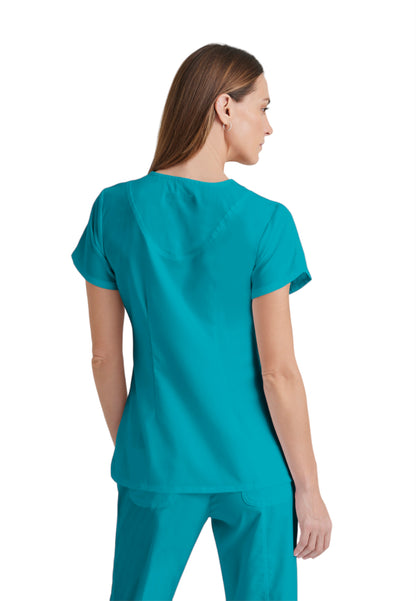 Women's V-Neck Cora Scrub Top - 41423 - Teal