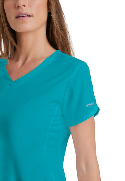 Women's V-Neck Cora Scrub Top - 41423 - Teal