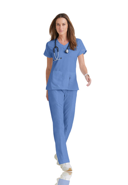 Women's V-Neck Cora Scrub Top - 41423 - Ciel Blue