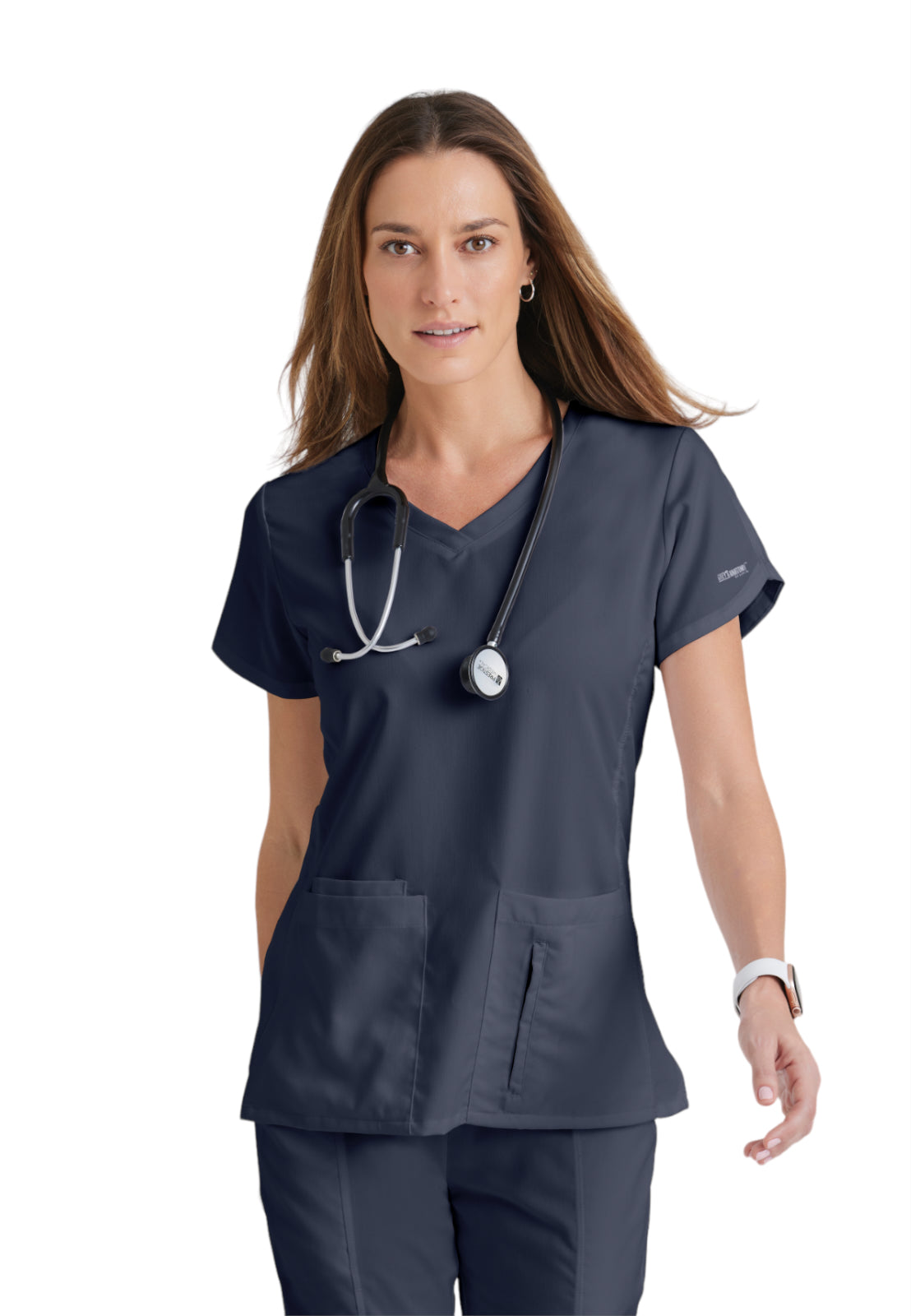 Women's V-Neck Cora Scrub Top - 41423 - Steel