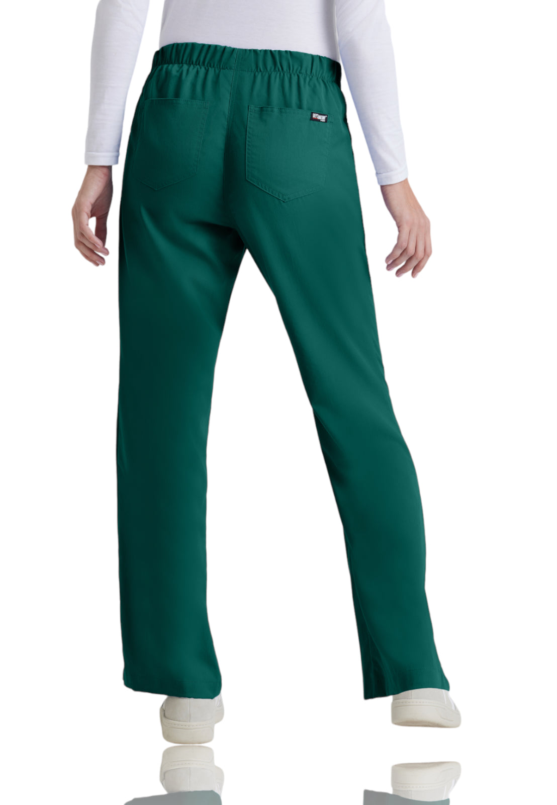 Women's Tie Front Riley Scrub Pant - 4232 - Hunter Green