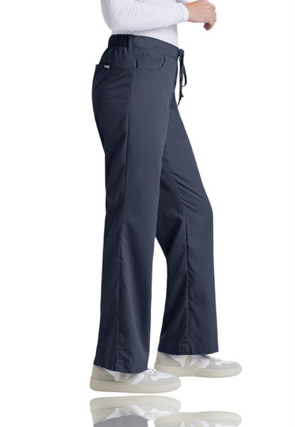 Women's Tie Front Riley Scrub Pant - 4232 - Steel