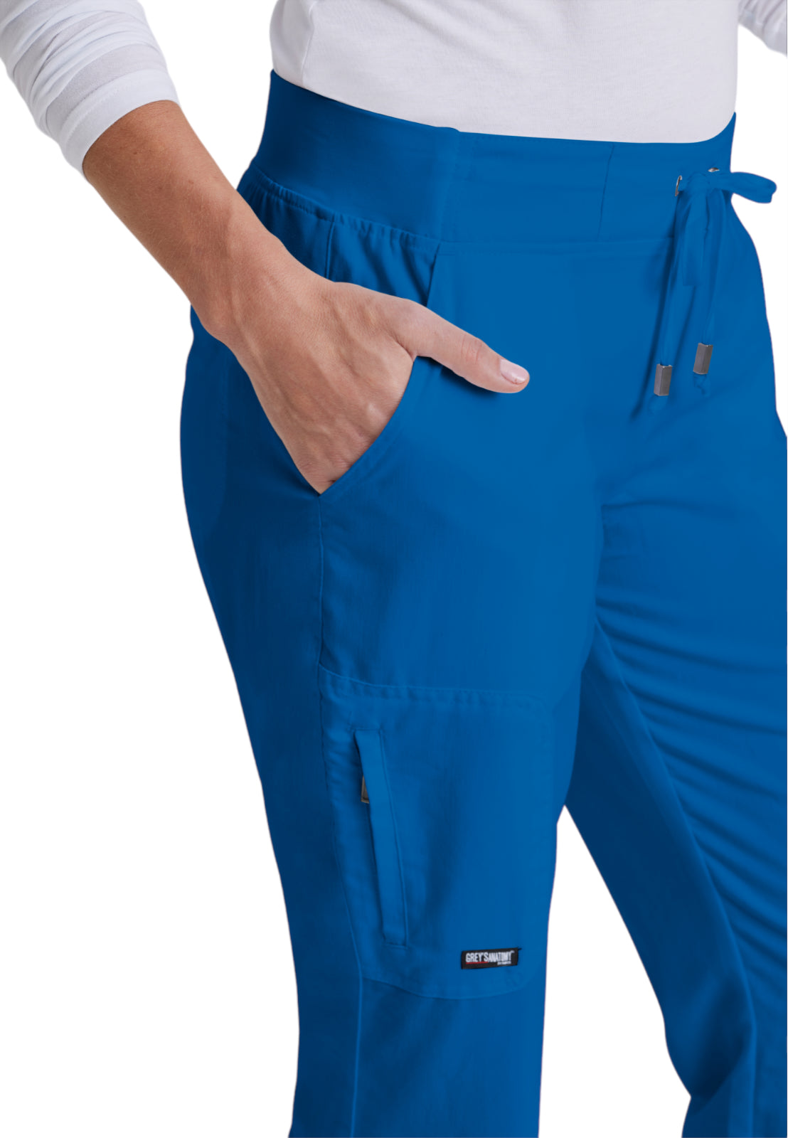 Women's Double Cargo Back Pockets Mia Scrub Pant - 4277 - New Royal