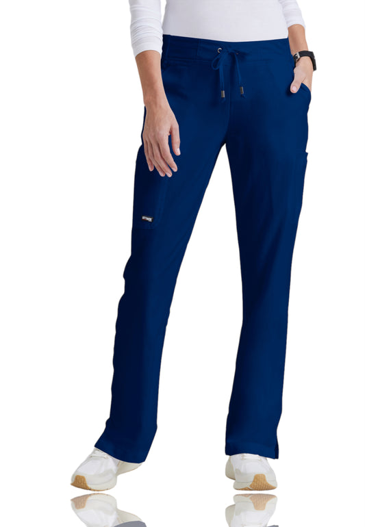 Women's Double Cargo Back Pockets Mia Scrub Pant - 4277 - Indigo (Navy)