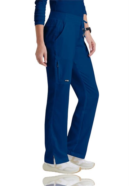 Women's Double Cargo Back Pockets Mia Scrub Pant - 4277 - Indigo (Navy)