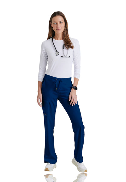 Women's Double Cargo Back Pockets Mia Scrub Pant - 4277 - Indigo (Navy)