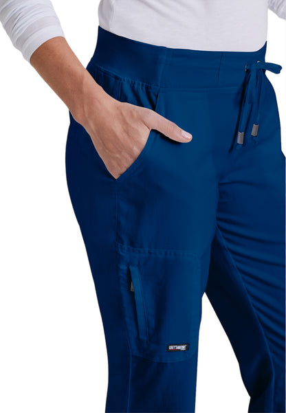 Women's Double Cargo Back Pockets Mia Scrub Pant - 4277 - Indigo (Navy)