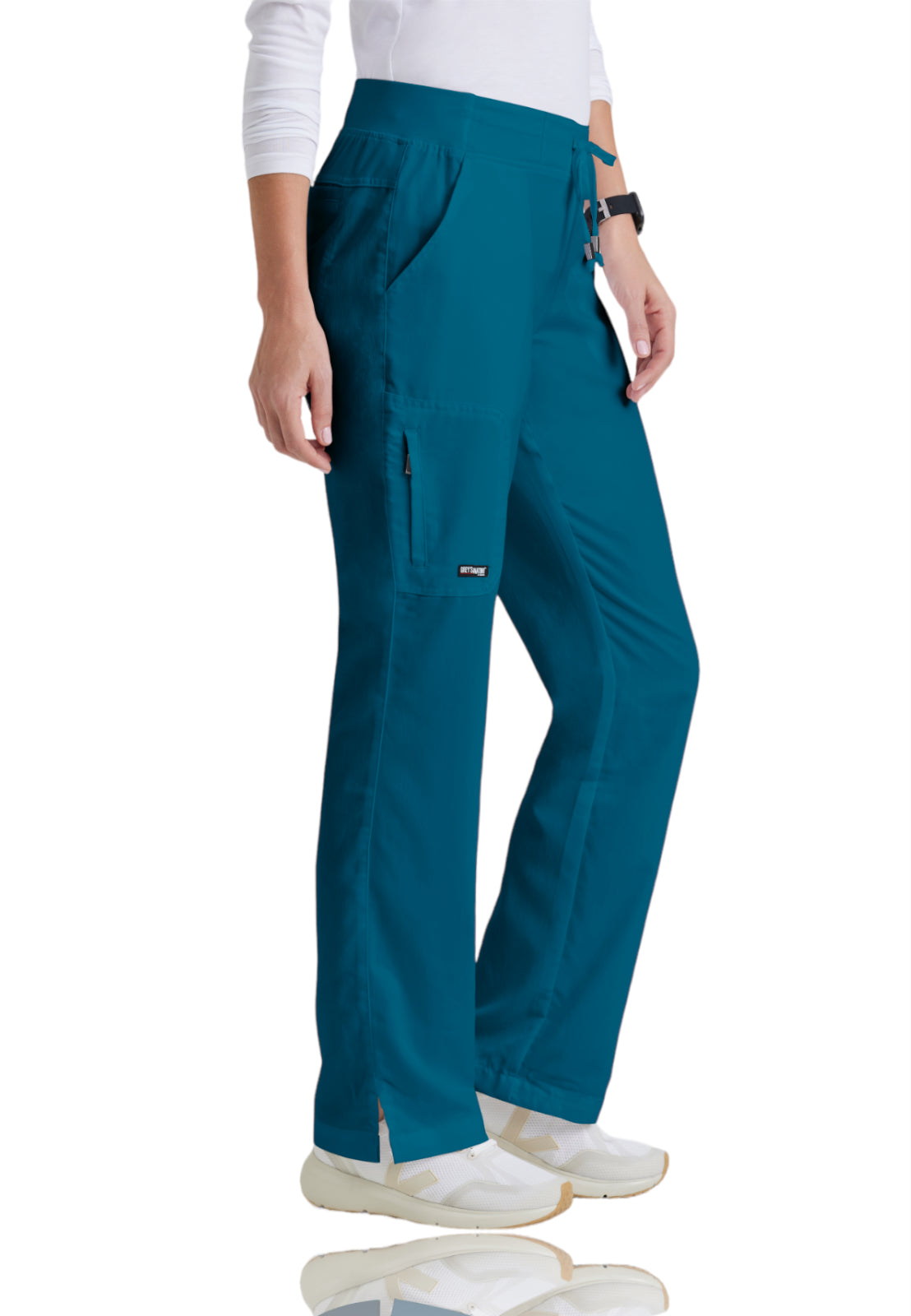 Women's Double Cargo Back Pockets Mia Scrub Pant - 4277 - Bahama