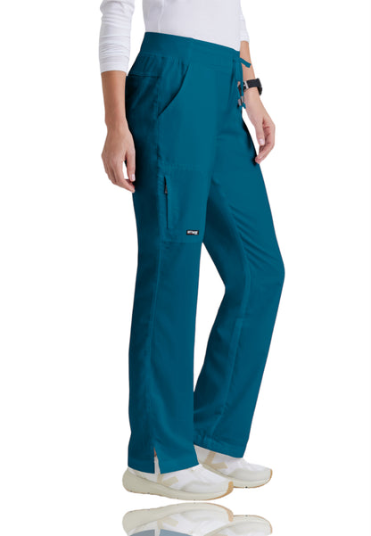 Women's Double Cargo Back Pockets Mia Scrub Pant - 4277 - Bahama