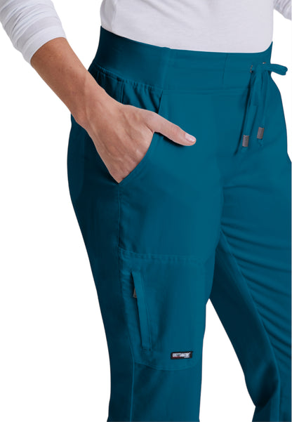 Women's Double Cargo Back Pockets Mia Scrub Pant - 4277 - Bahama