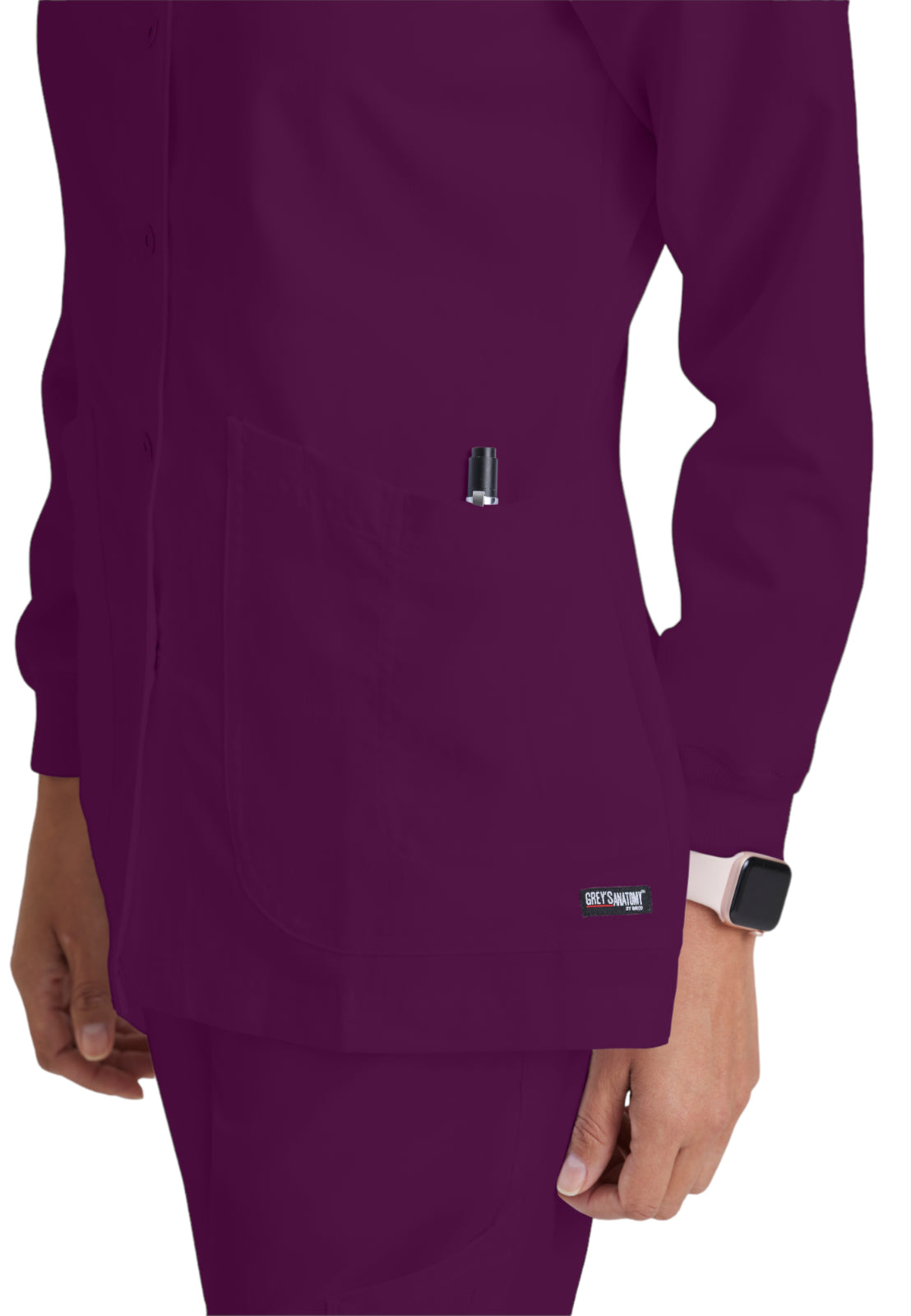 Women's Round Neck Jamie Warm Up Jacket - 4450 - Wine