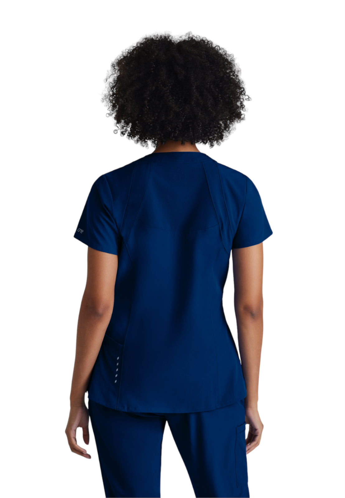 Women's V-Neck Racer Scrub Top - 5105 - Indigo (Navy)