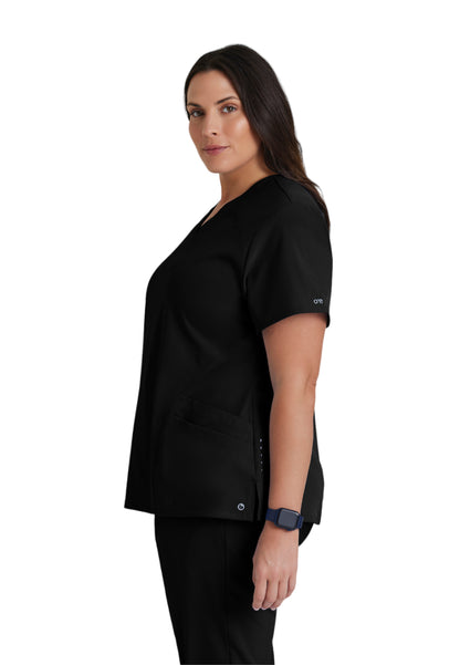 Women's V-Neck Pulse Top - 5106 - Black