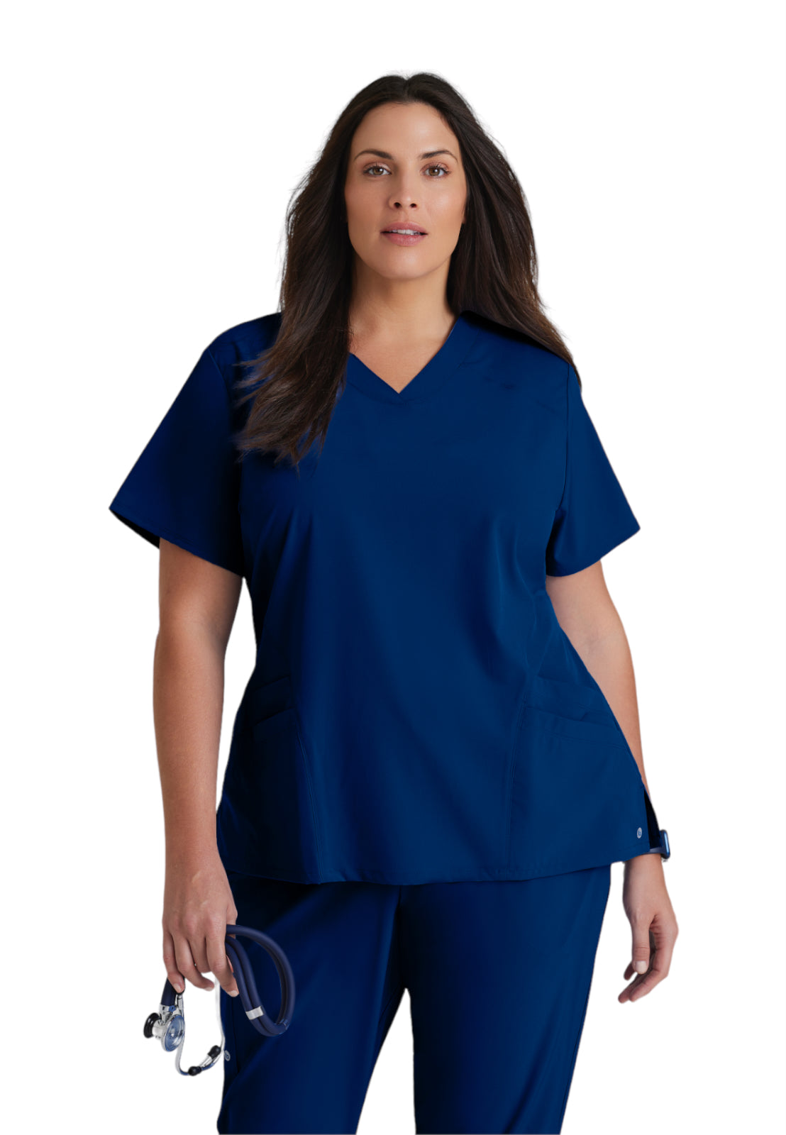 Women's V-Neck Pulse Scrub Top - 5106 - Indigo (Navy)