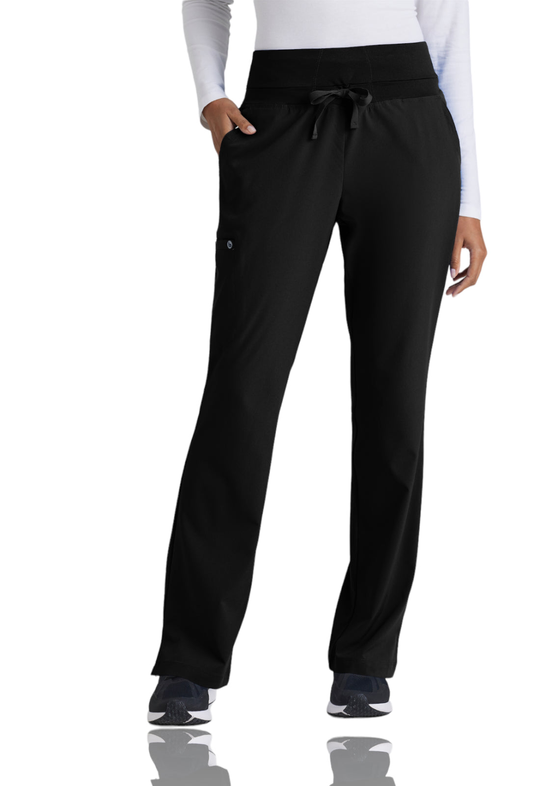 Women's Cargo Pocket Stride Scrub Pant - 5206 - Black