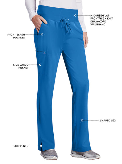 Women's Cargo Pocket Stride Scrub Pant - 5206 - New Royal