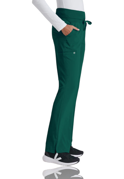 Women's Cargo Pocket Stride Scrub Pant - 5206 - Hunter Green