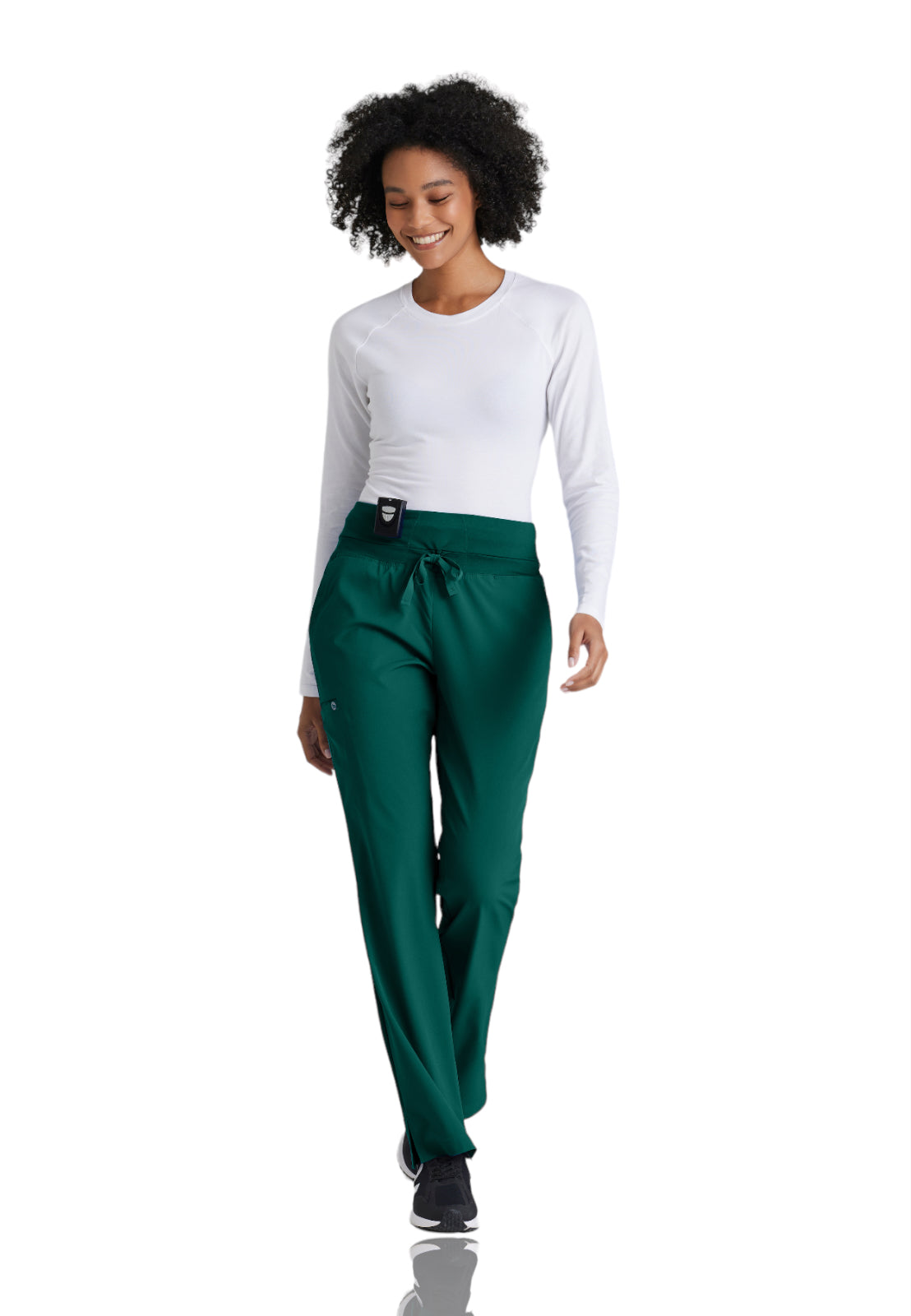 Women's Cargo Pocket Stride Scrub Pant - 5206 - Hunter Green