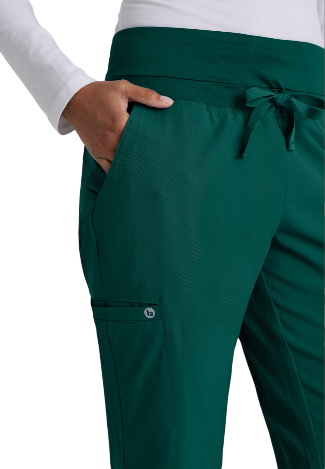 Women's Cargo Pocket Stride Scrub Pant - 5206 - Hunter Green