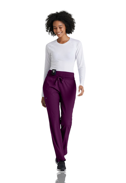 Women's Cargo Pocket Stride Scrub Pant - 5206 - Wine