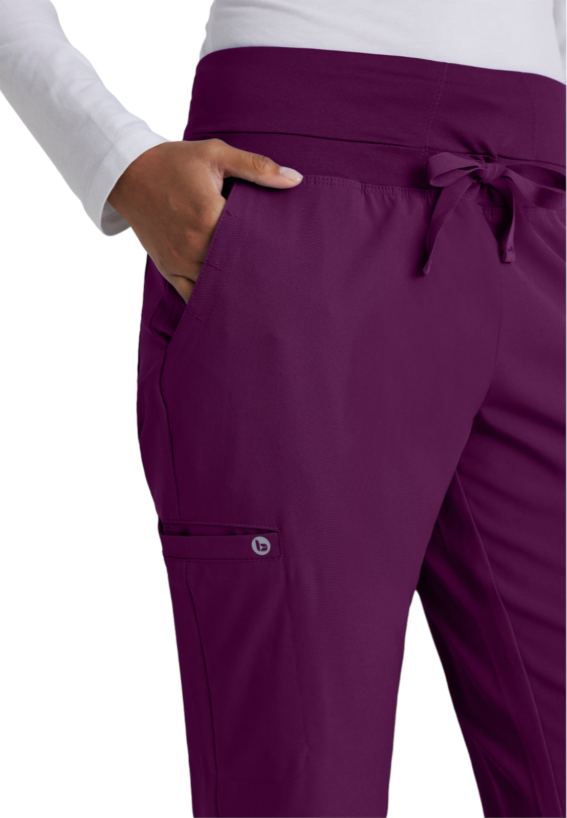 Women's Cargo Pocket Stride Scrub Pant - 5206 - Wine