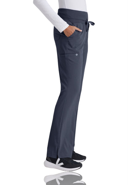 Women's Cargo Pocket Stride Scrub Pant - 5206 - Steel