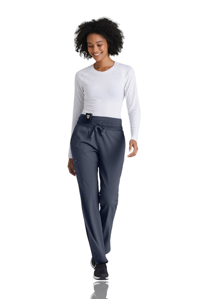 Women's Cargo Pocket Stride Scrub Pant - 5206 - Steel