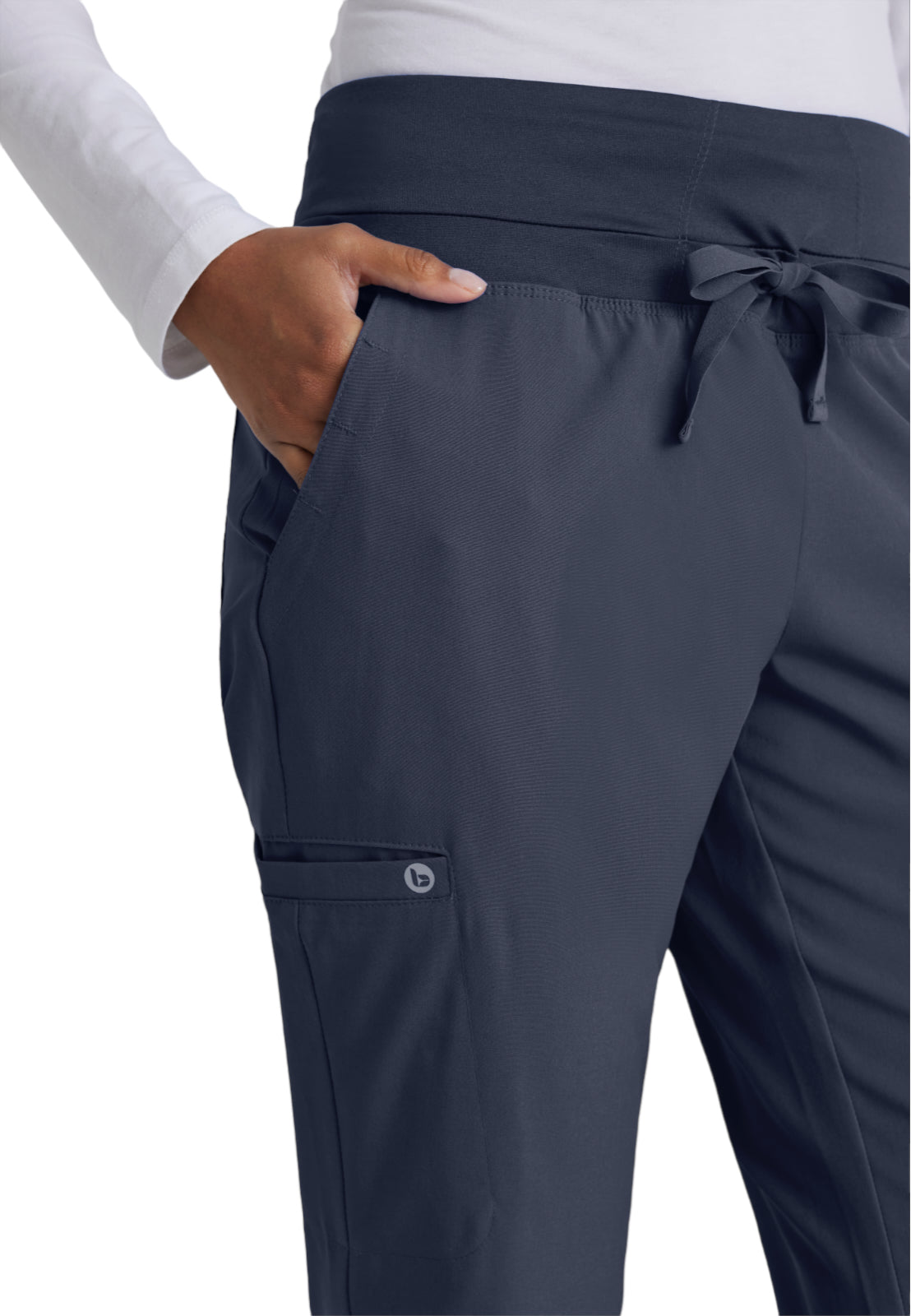 Women's Cargo Pocket Stride Scrub Pant - 5206 - Steel