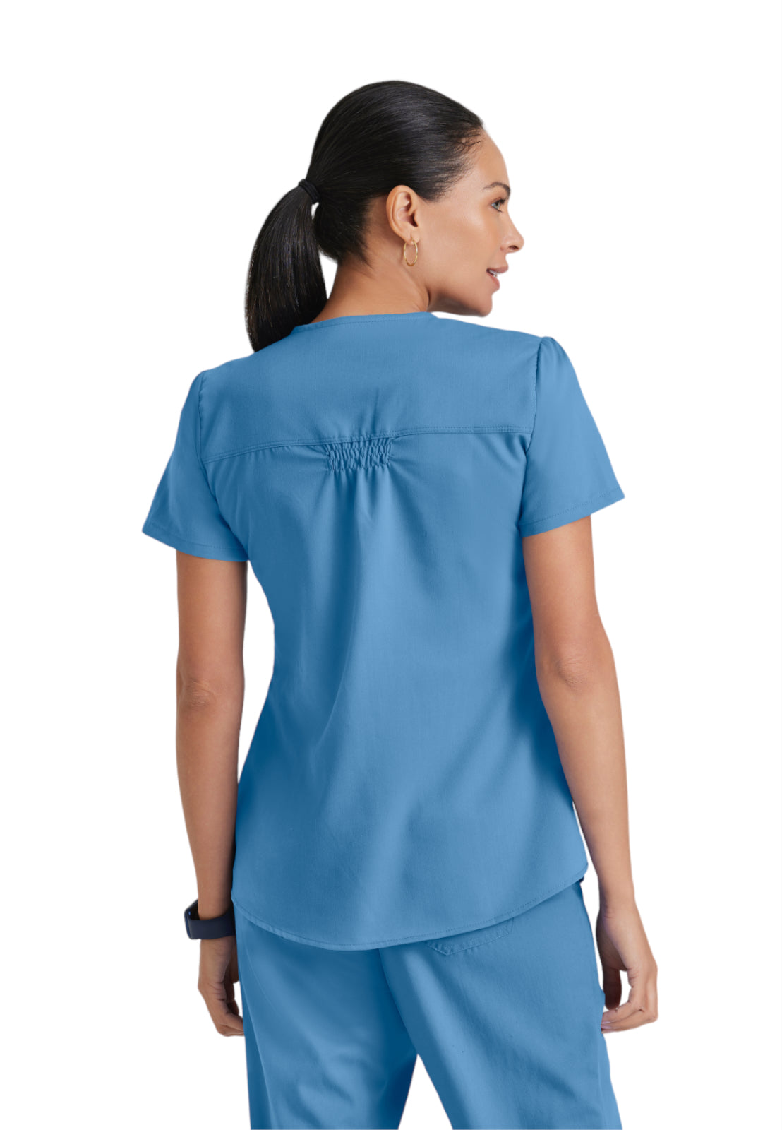 Women's V-Neck Aubrey Top - 71166 - Ciel Blue