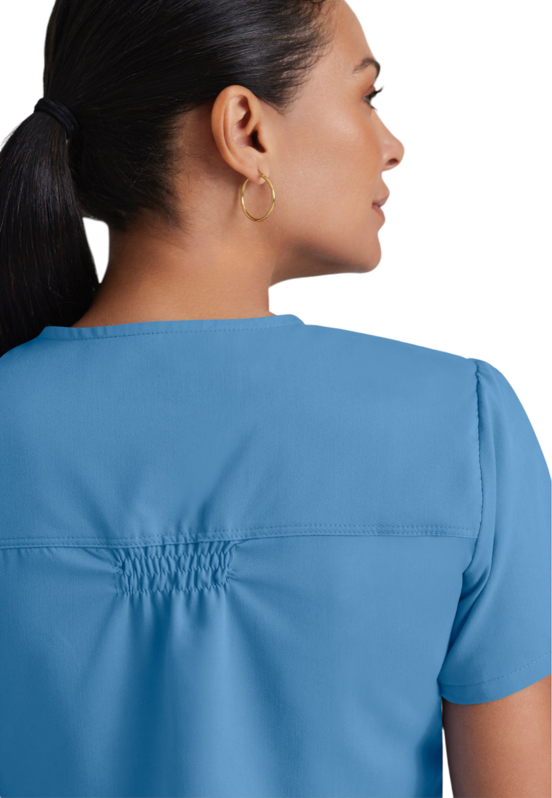 Women's V-Neck Aubrey Top - 71166 - Ciel Blue