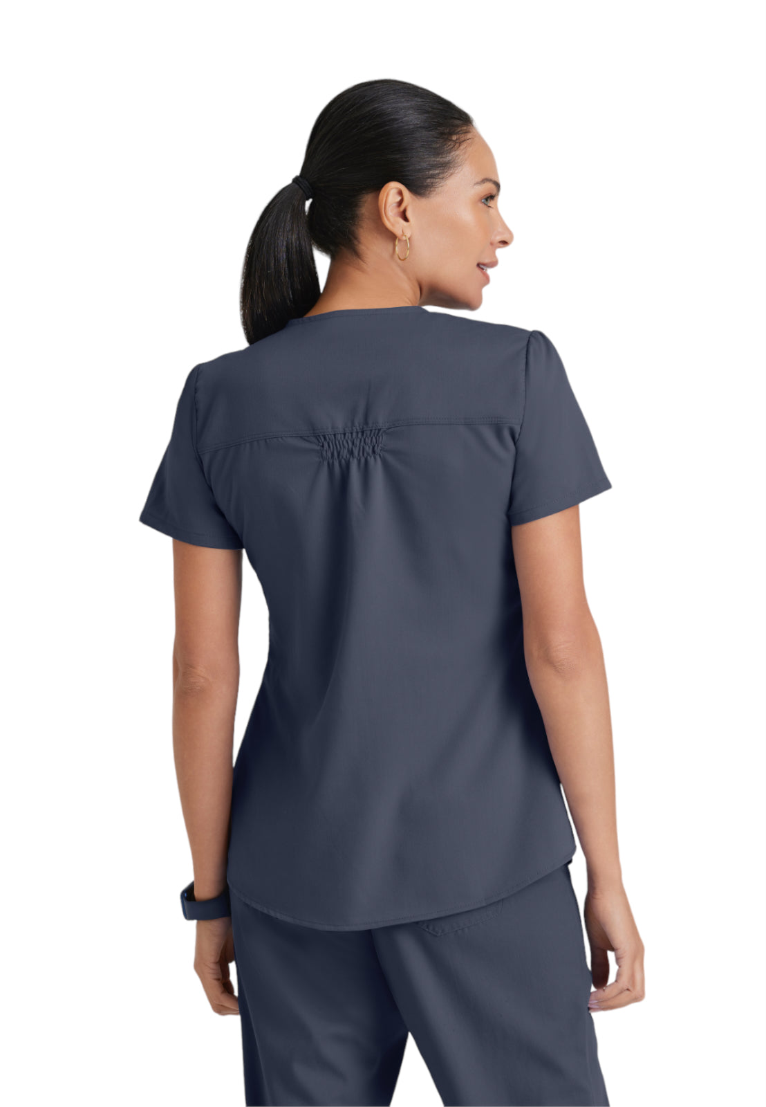 Women's V-Neck Aubrey Top - 71166 - Steel