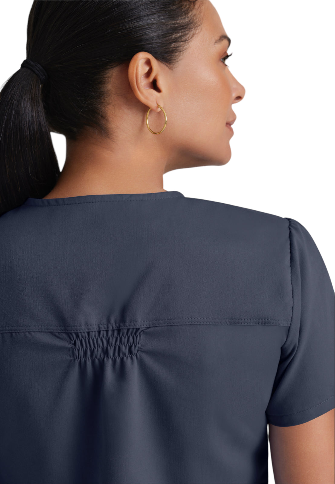 Women's V-Neck Aubrey Top - 71166 - Steel