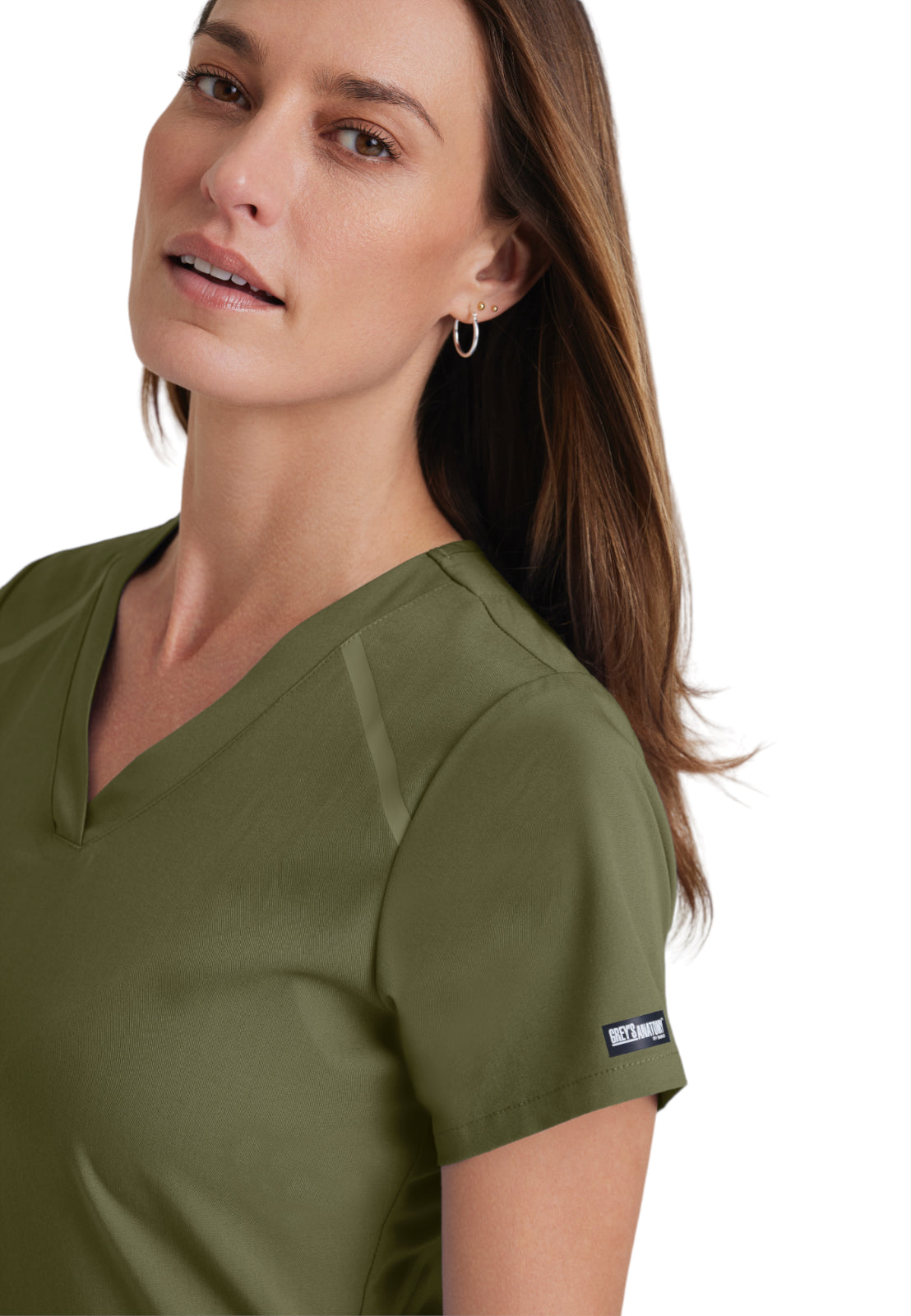 Women's V-Neck Elevate Scrub Top - 7188 - Olive