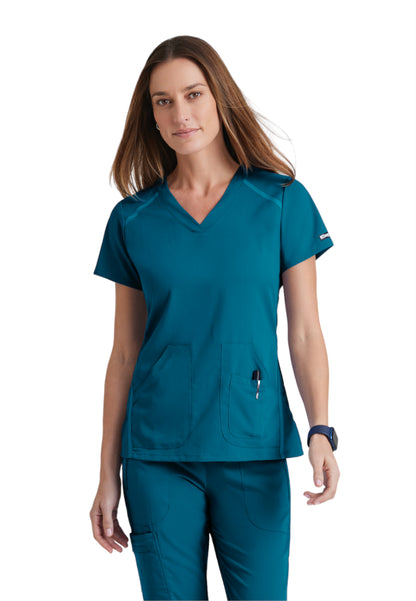 Women's V-Neck Elevate Scrub Top - 7188 - Bahama