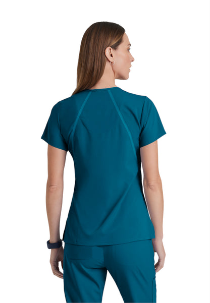 Women's V-Neck Elevate Scrub Top - 7188 - Bahama