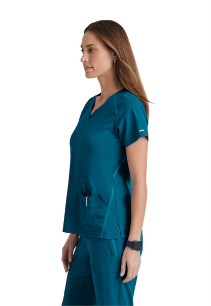 Women's V-Neck Elevate Scrub Top - 7188 - Bahama