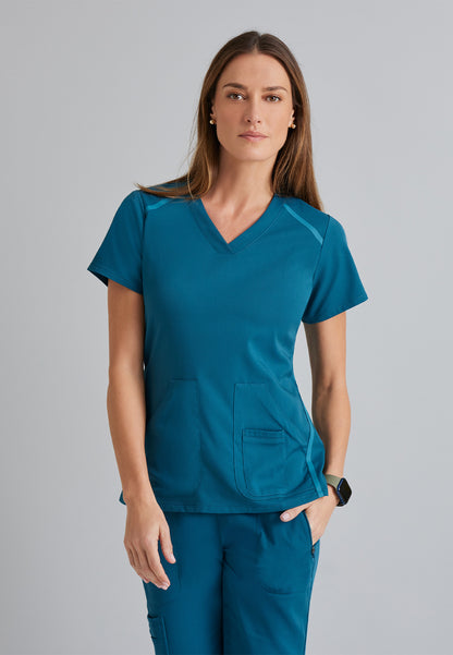 Women's V-Neck Elevate Scrub Top - 7188 - Bahama