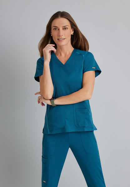 Women's V-Neck Elevate Scrub Top - 7188 - Bahama