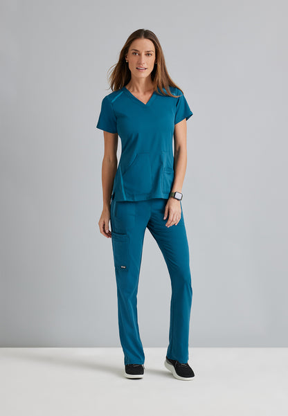 Women's V-Neck Elevate Scrub Top - 7188 - Bahama