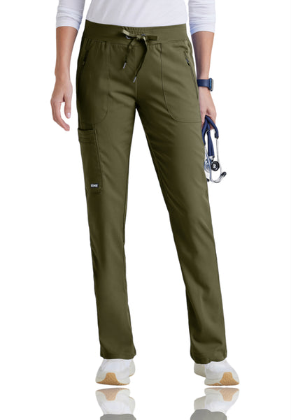 Women's Hidden Welt Pocket Elevate Scrub Pant - 7228 - Olive